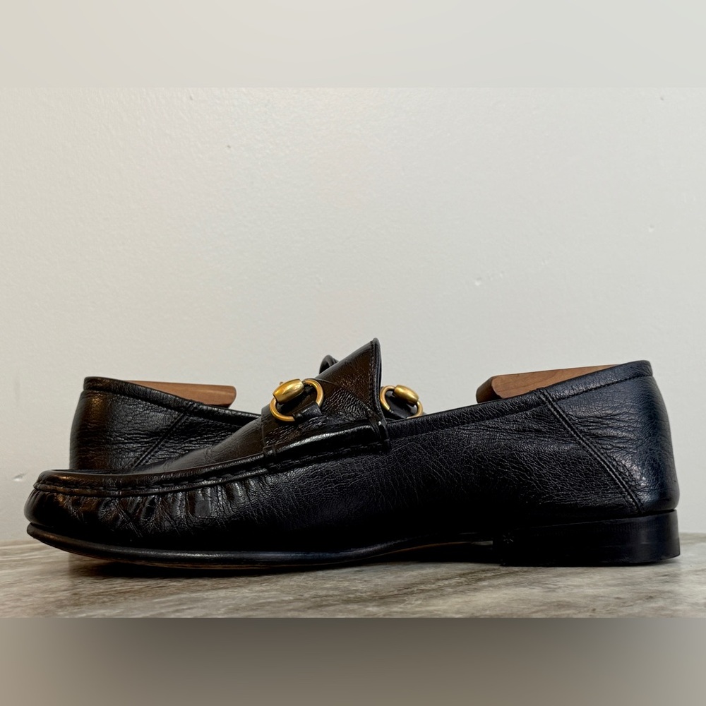 GUCCI Betis 1953 Black Leather Horsebit Loafers US 9 Gucci 8.5 Jordaan $1100 - Picture 6 of 13